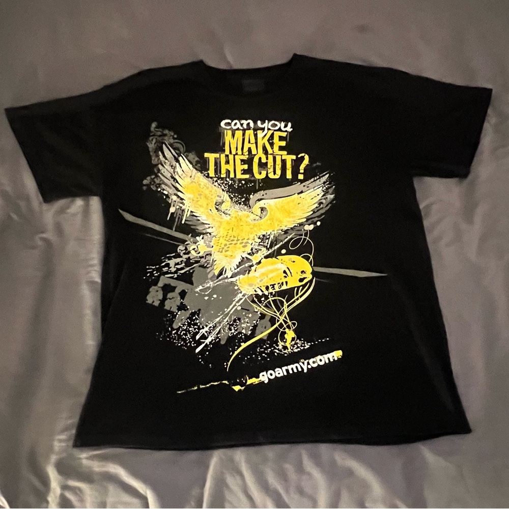 American Army Can You Make the Cut US Amy doubled sided print t-shirt
